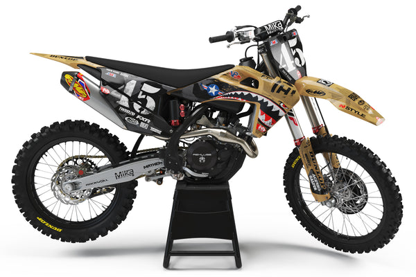Team AJE Motorsports Military Appreciation TAN Graphic Kit Husqvarna